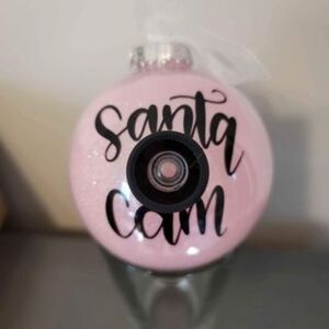 Santa's Always Watching  Santa Cam Hand Crafted ornament